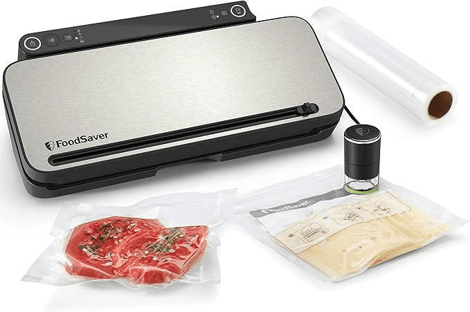 gadget sellador al vacío en encimera de cocina