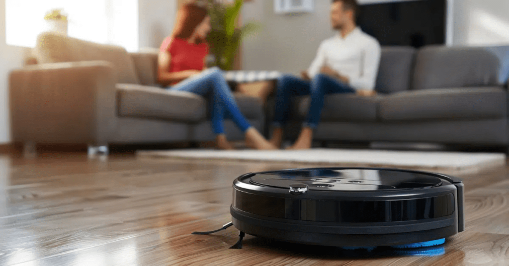 robot friegasuelos en hogar