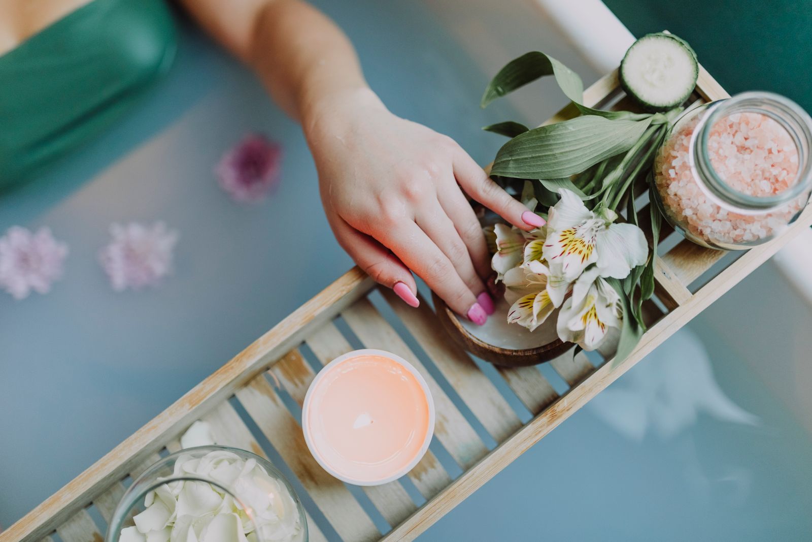 ambiente relajante de spa en casa